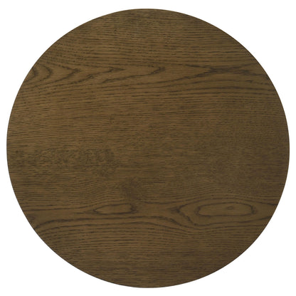  Coaster Furniture Ottowa 706307 22-Inch Round Wood End Table with Shelf - Brown IMAGE 8
