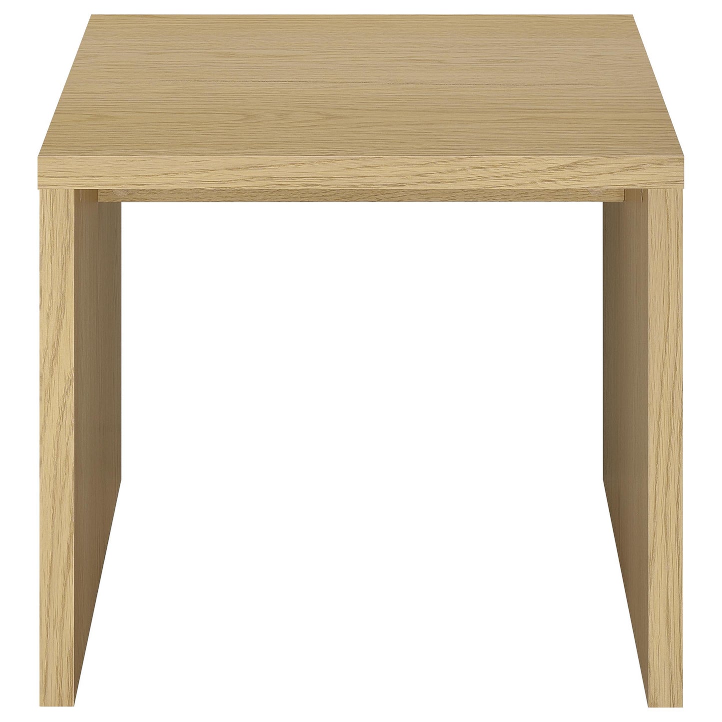  Coaster Furniture Canoga 706347 Engineered Wood Accent End Table - Light Oak IMAGE 7