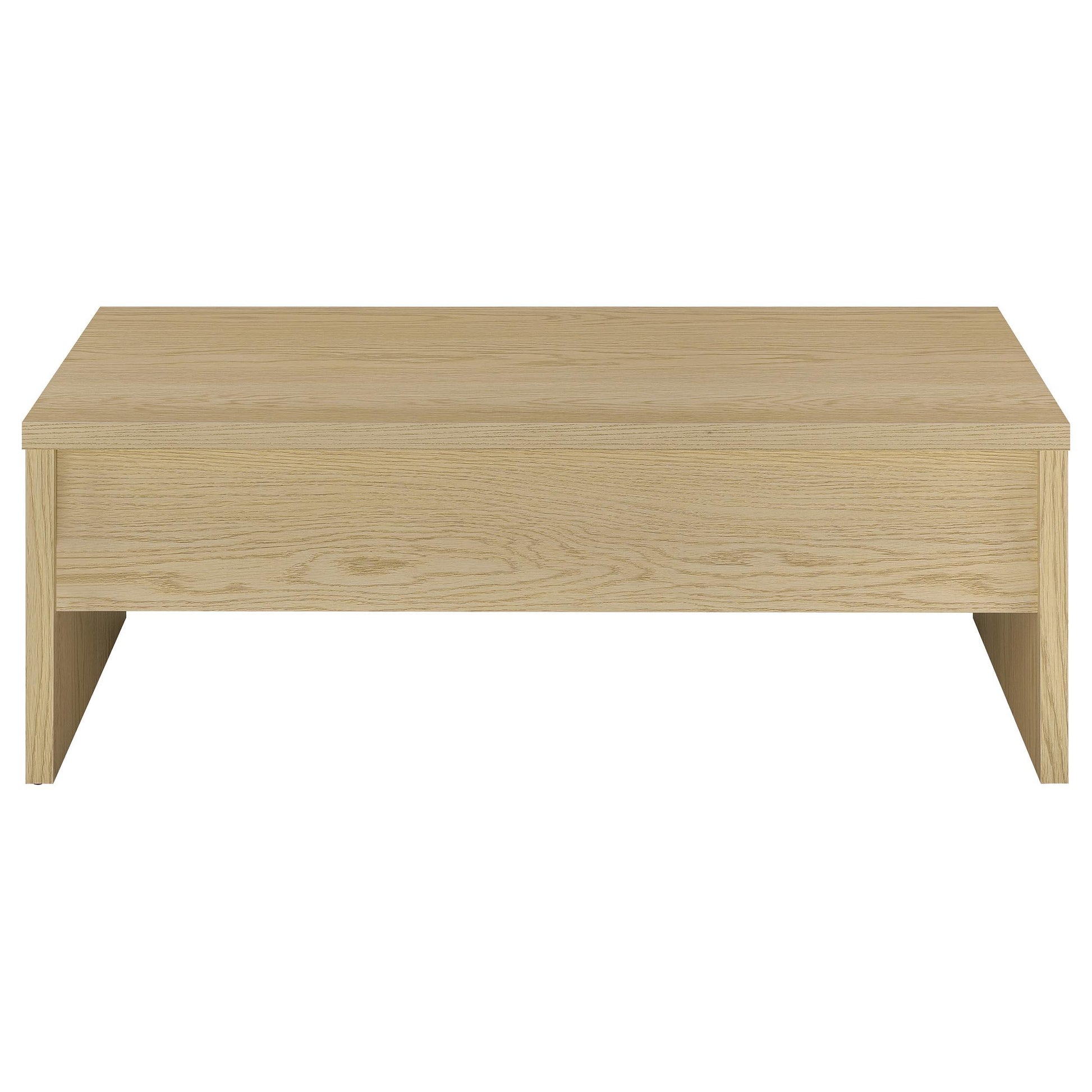  Coaster Furniture Canoga 706348-S2 2-piece Lift Top Cocktail Coffee Table Set - Light Oak IMAGE 13