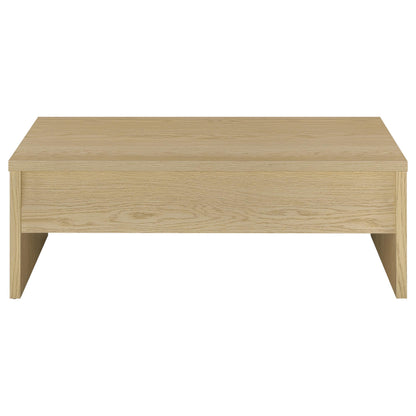 Coaster Furniture Canoga 706348-S3 3-piece Lift Top Cocktail Coffee Table Set - Light Oak IMAGE 12