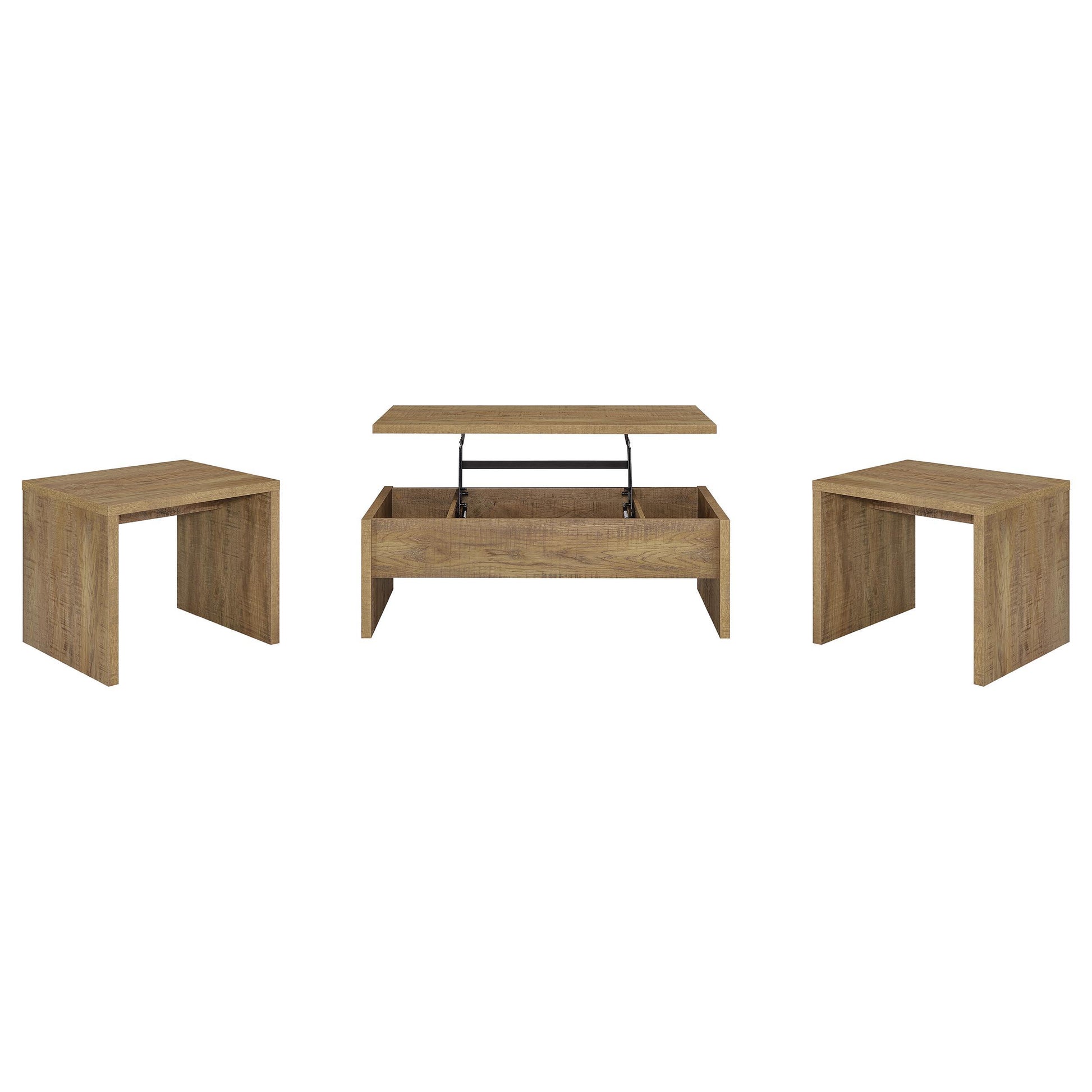  Coaster Furniture Canoga 706358-S3 3-piece Lift Top Cocktail Coffee Table Set - Mango IMAGE 1