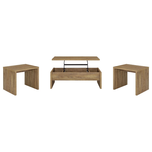  Coaster Furniture Canoga 706358-S3 3-piece Lift Top Cocktail Coffee Table Set - Mango IMAGE 1