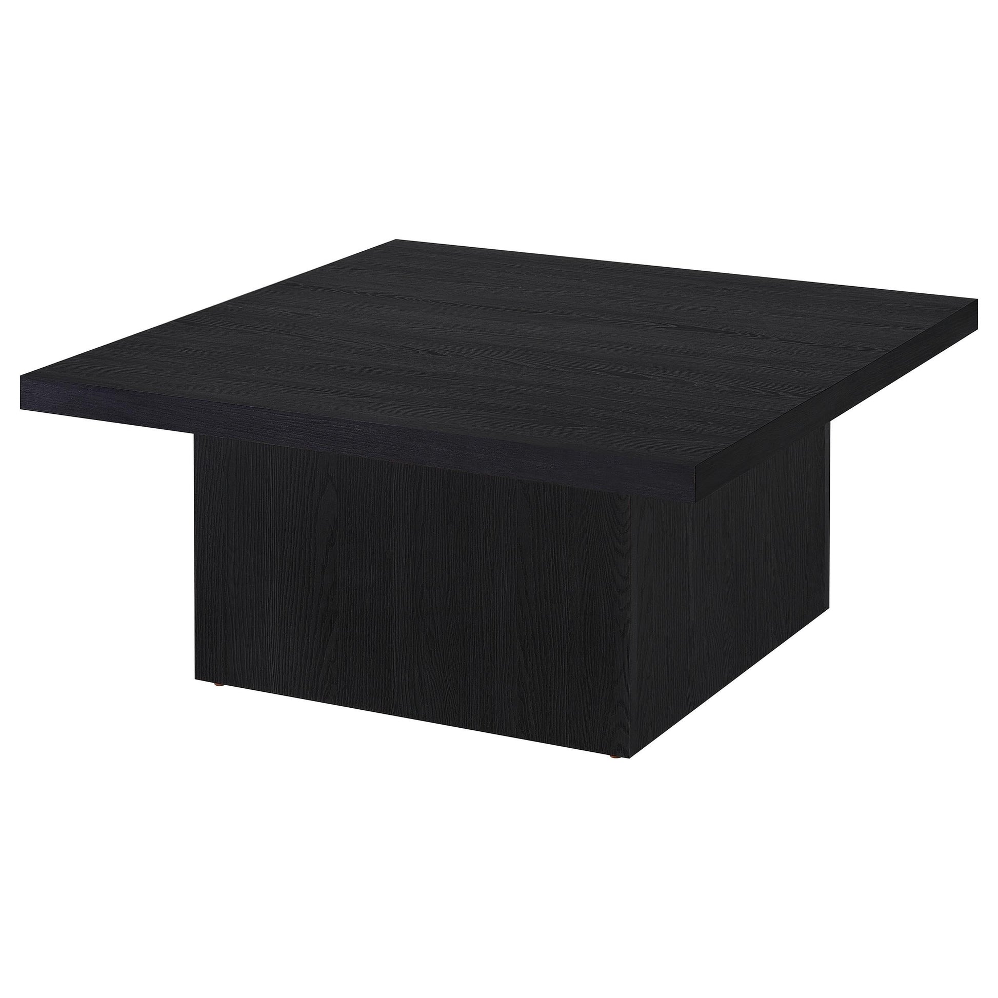  Coaster Furniture Devar 706408 Square Engineered Wood Coffee Table - Black IMAGE 2