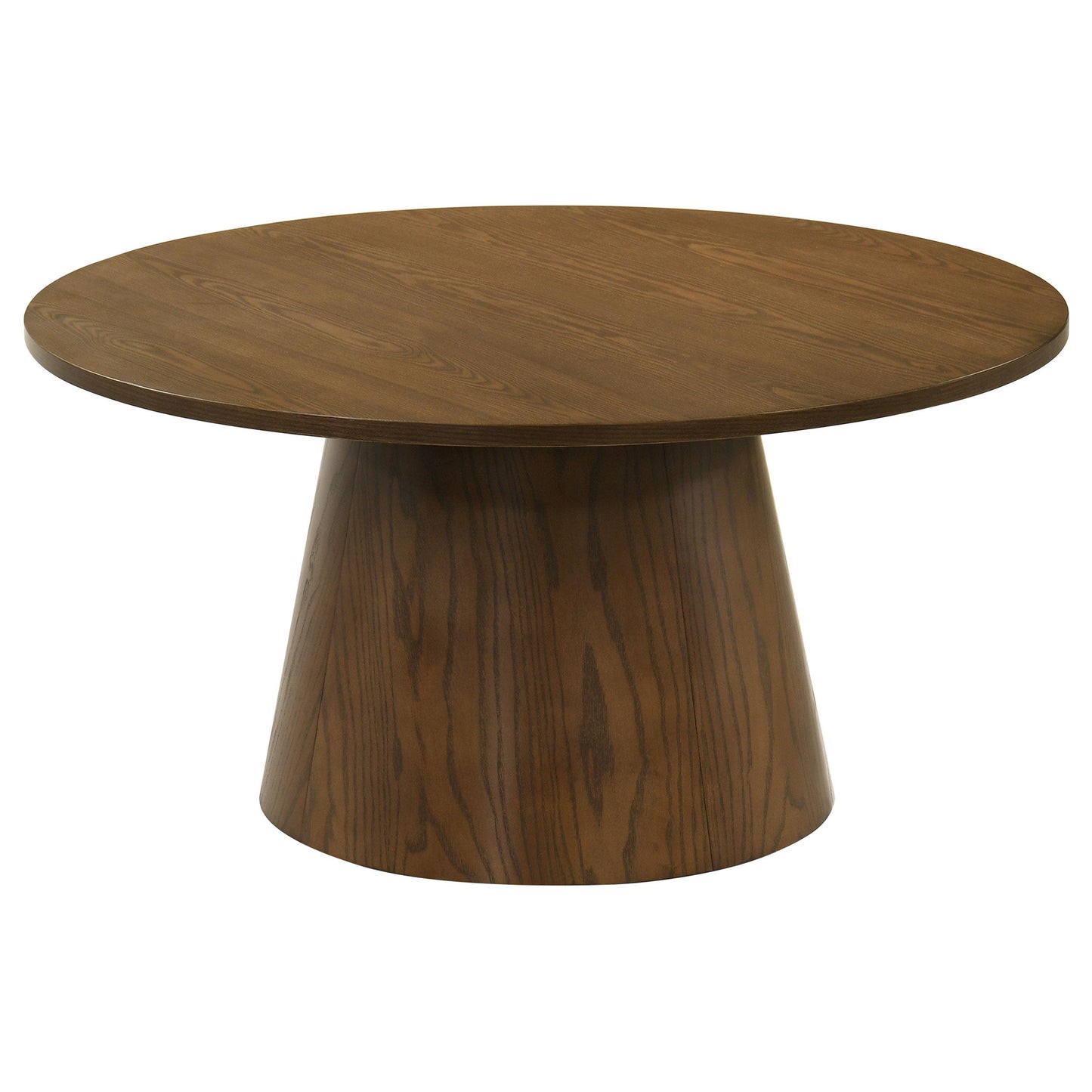  Coaster Furniture Franklin 706438-S2 2-piece Round Pedestal Coffee Table Set - Dark Brown IMAGE 5