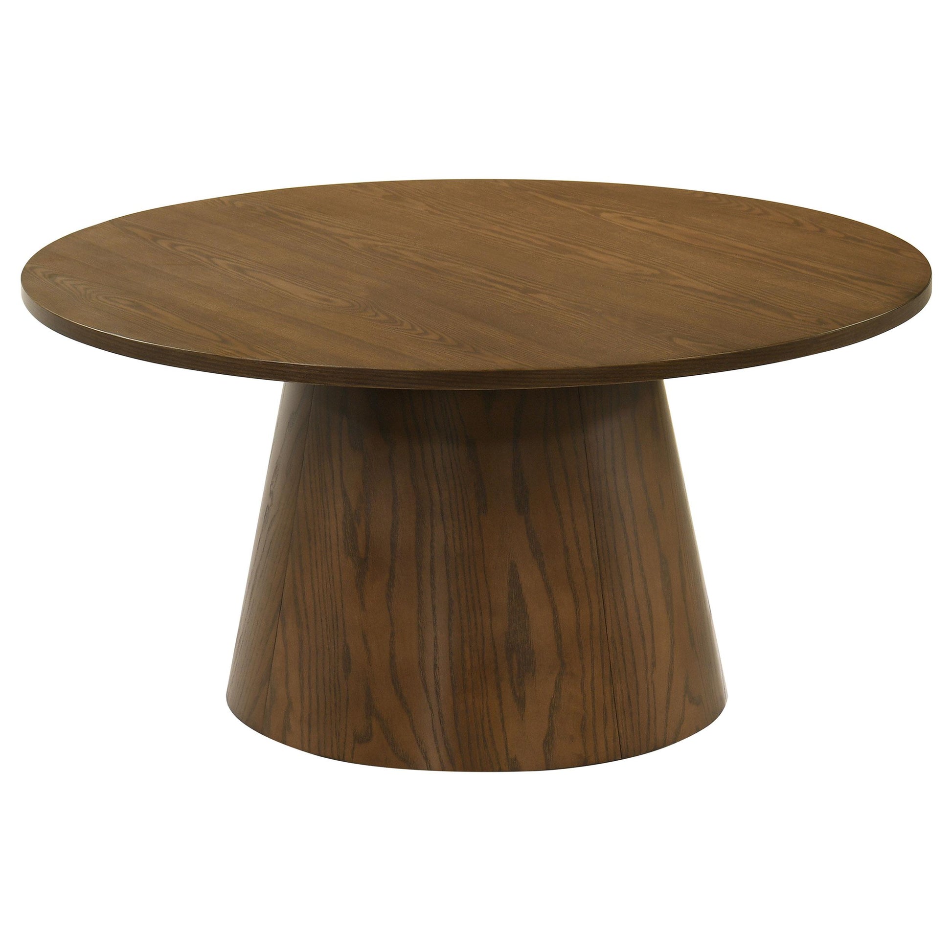  Coaster Furniture Franklin 706438-S2 2-piece Round Pedestal Coffee Table Set - Dark Brown IMAGE 5