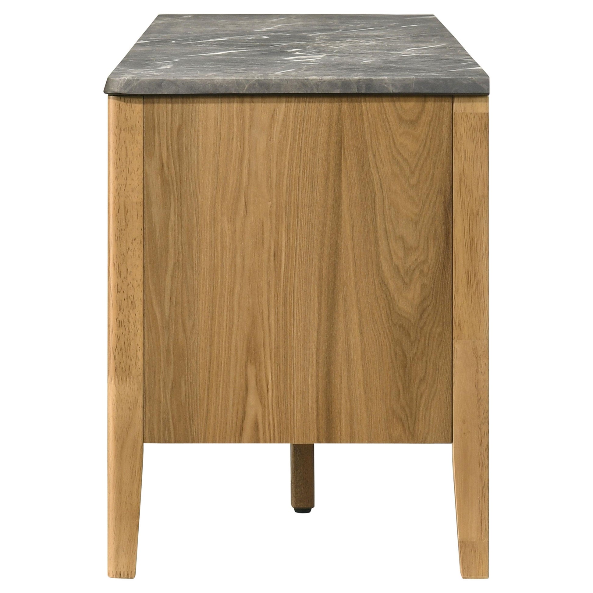  Coaster Furniture Bradley 706442 63-inch 2-Door SmartTop TV Stand - Grey/Natural IMAGE 10