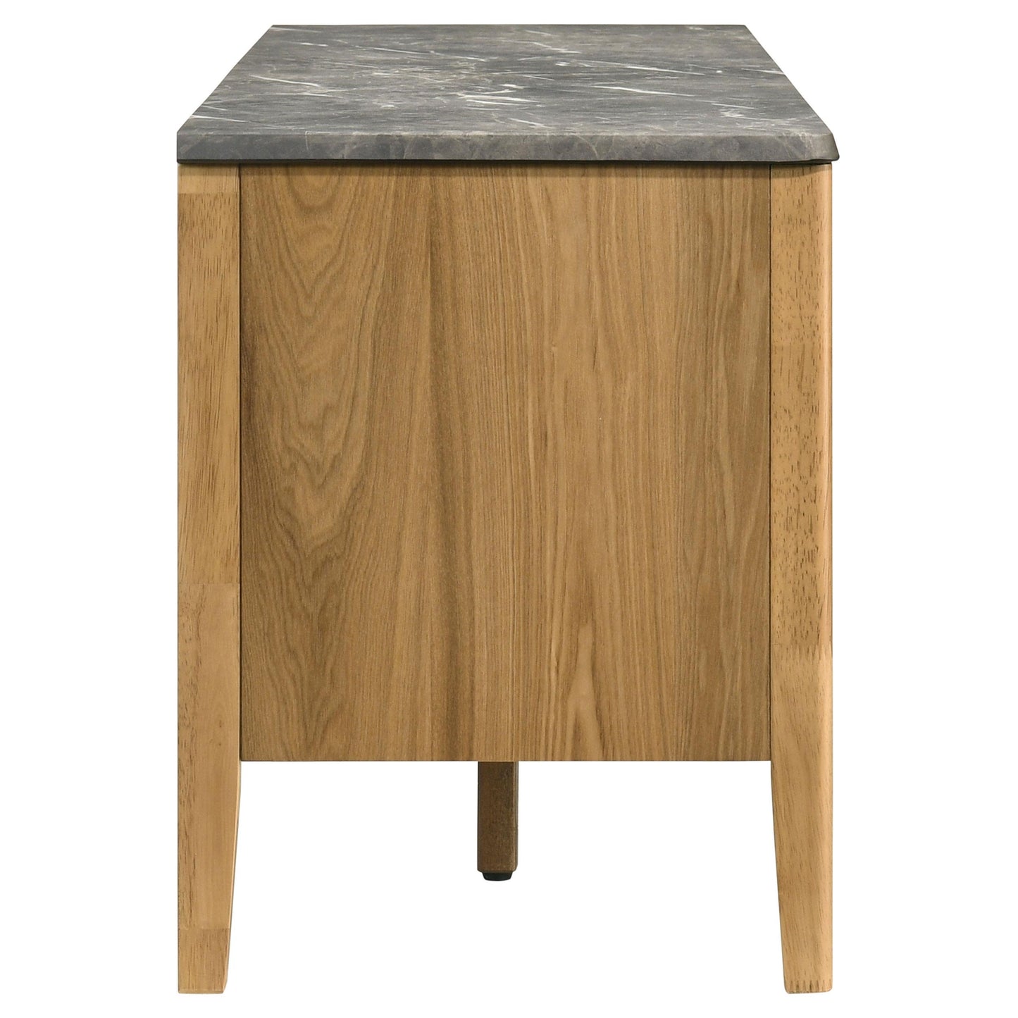  Coaster Furniture Bradley 706442 63-inch 2-Door SmartTop TV Stand - Grey/Natural IMAGE 3