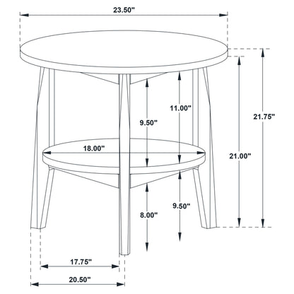  Coaster Furniture Bradley 706448-S2 2-Piece Round SmartTop Coffee Table Set - Grey/Natural IMAGE 11