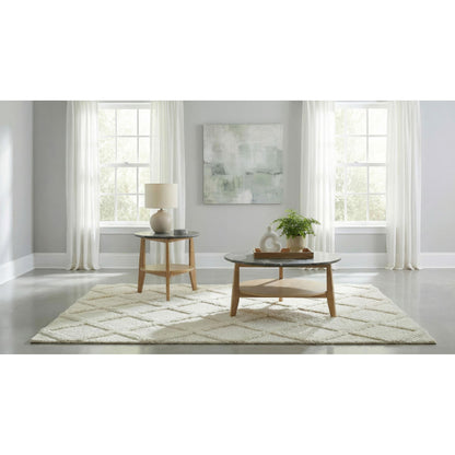  Coaster Furniture Bradley 706448-S2 2-Piece Round SmartTop Coffee Table Set - Grey/Natural IMAGE 2