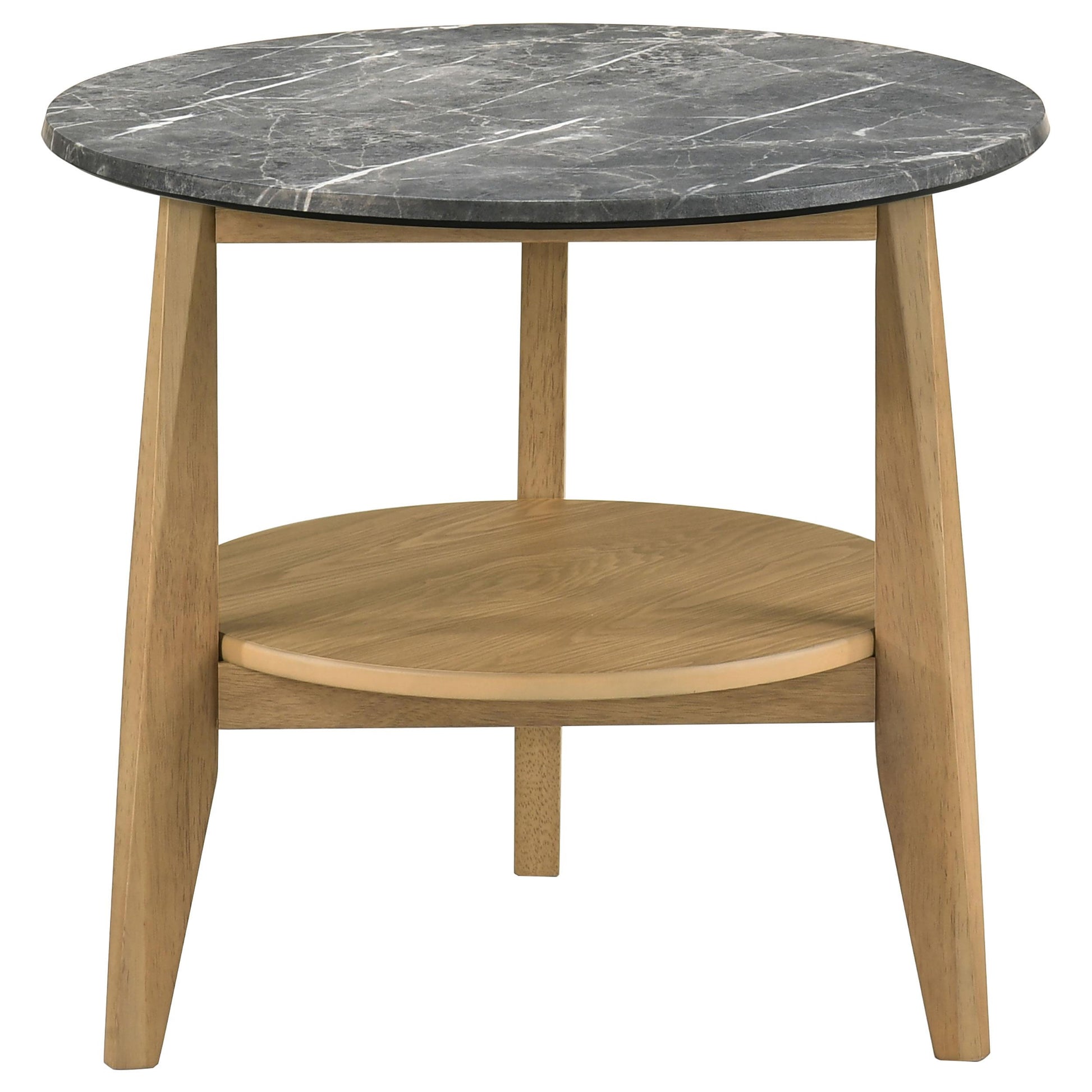  Coaster Furniture Bradley 706448-S2 2-Piece Round SmartTop Coffee Table Set - Grey/Natural IMAGE 8