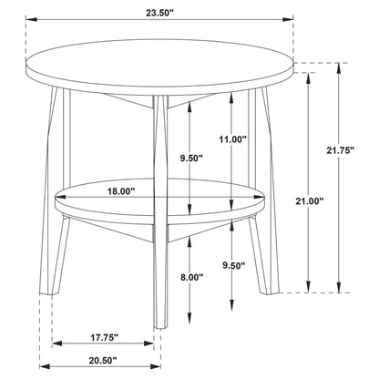  Coaster Furniture Bradley 706448-S3 3-Piece Round SmartTop Coffee Table Set - Grey/Natural IMAGE 12
