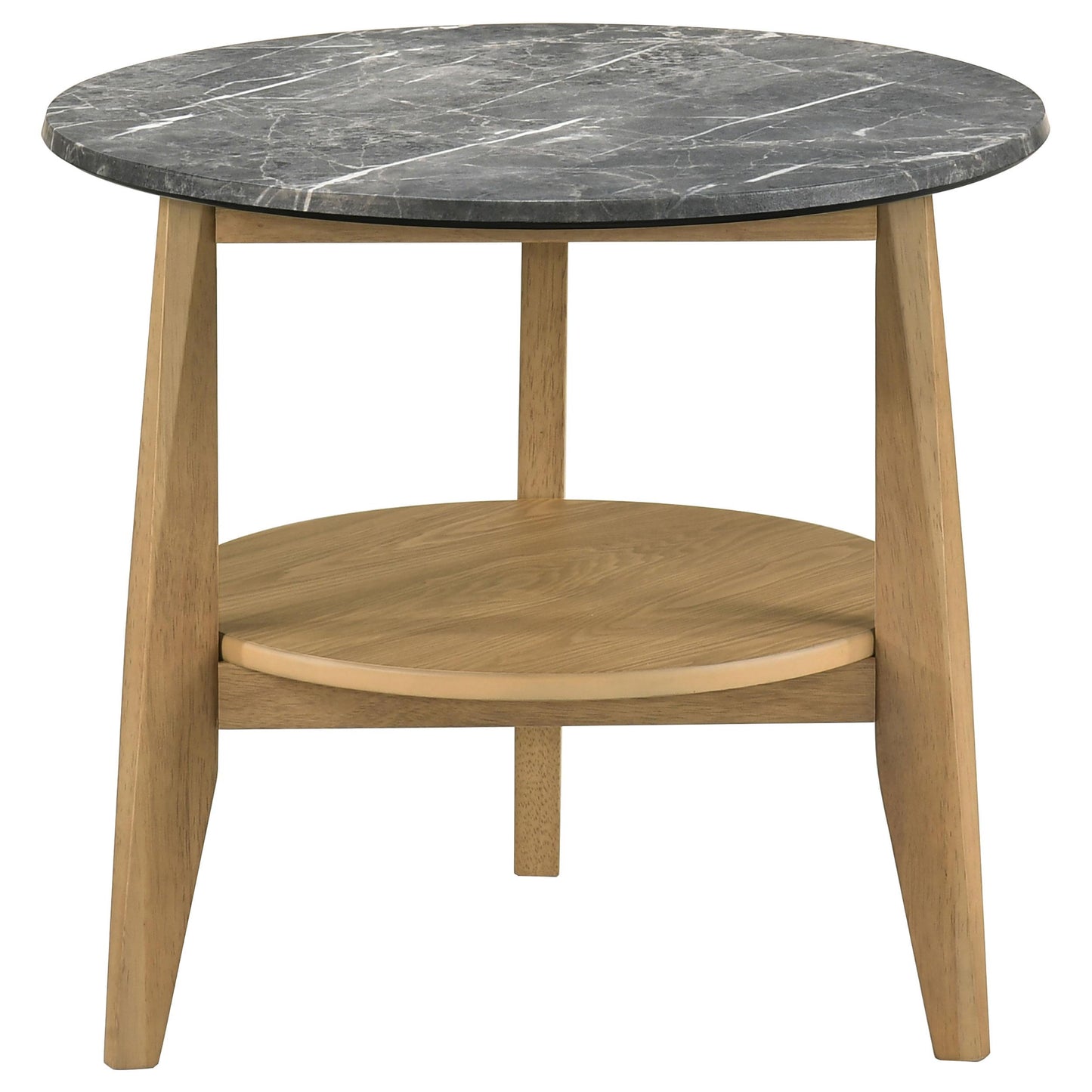  Coaster Furniture Bradley 706448-S3 3-Piece Round SmartTop Coffee Table Set - Grey/Natural IMAGE 8
