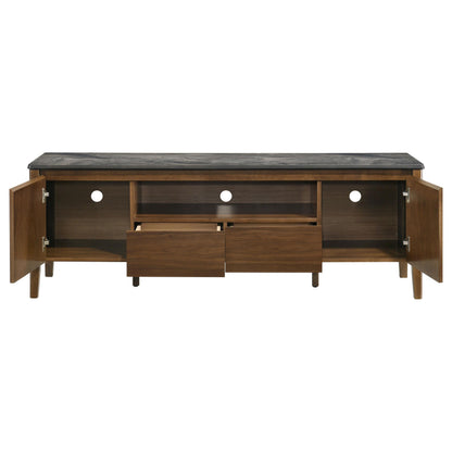 Coaster Furniture Bradley 706452 63-inch 2-Door SmartTop TV Stand Smokey and Brown - Smokey Grey/Brown IMAGE 10