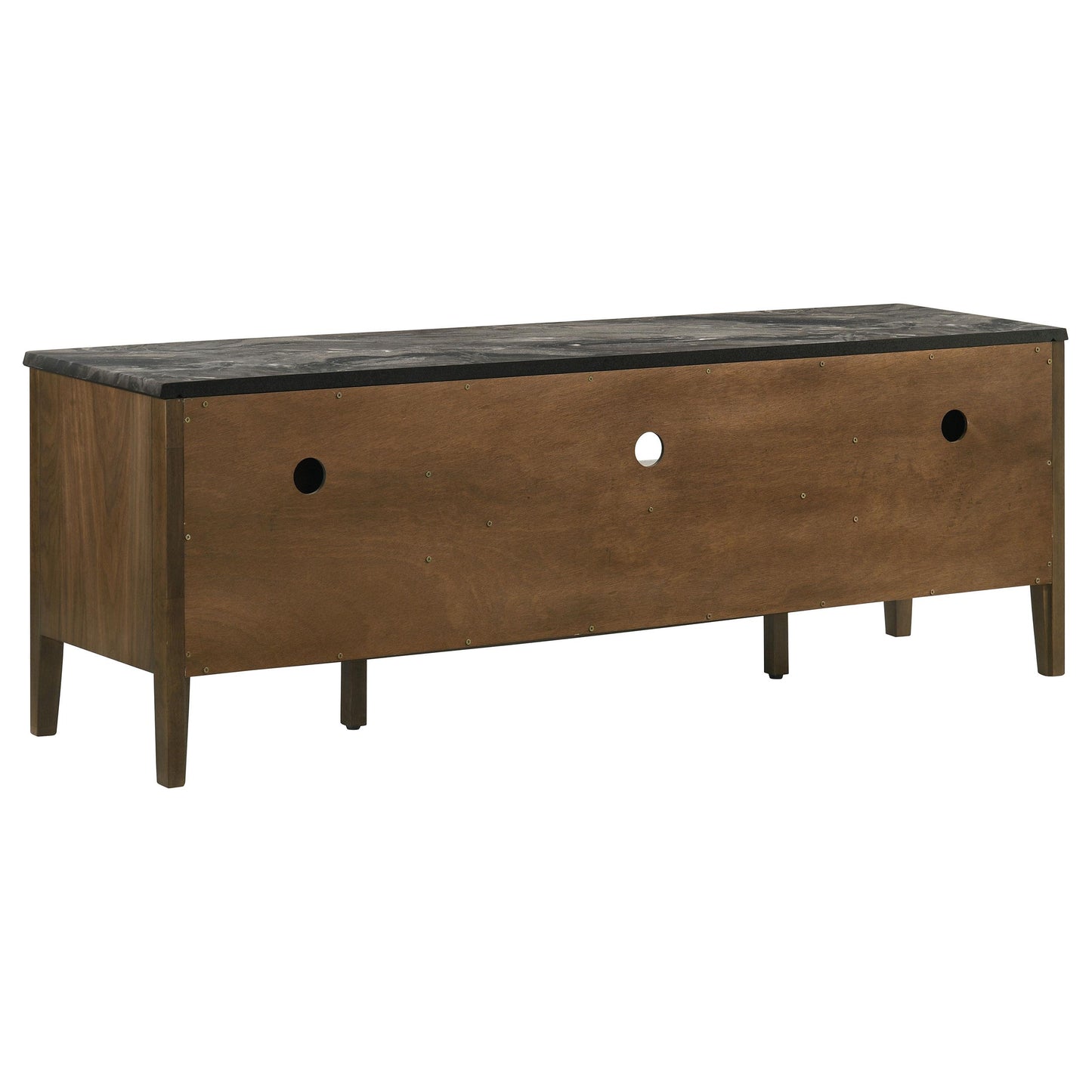  Coaster Furniture Bradley 706452 63-inch 2-Door SmartTop TV Stand Smokey and Brown - Smokey Grey/Brown IMAGE 5