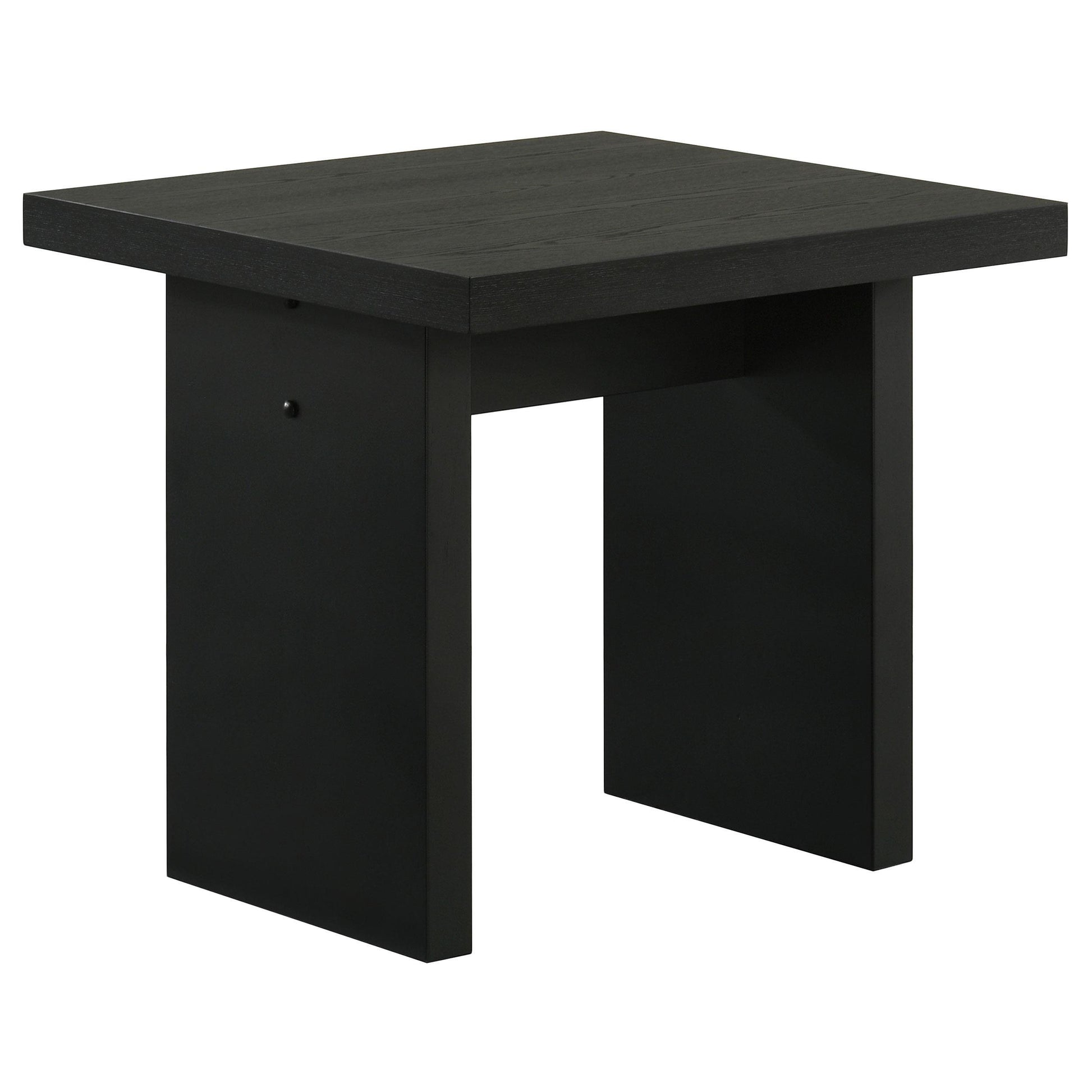  Coaster Furniture Decker 706477 Square Occasional End Table - Black IMAGE 1