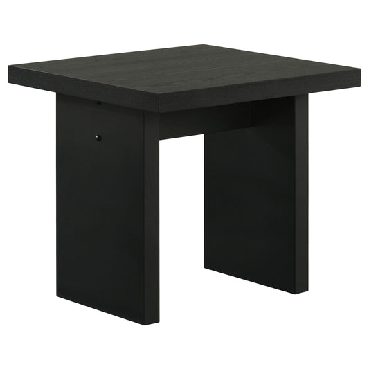  Coaster Furniture Decker 706477 Square Occasional End Table - Black IMAGE 1