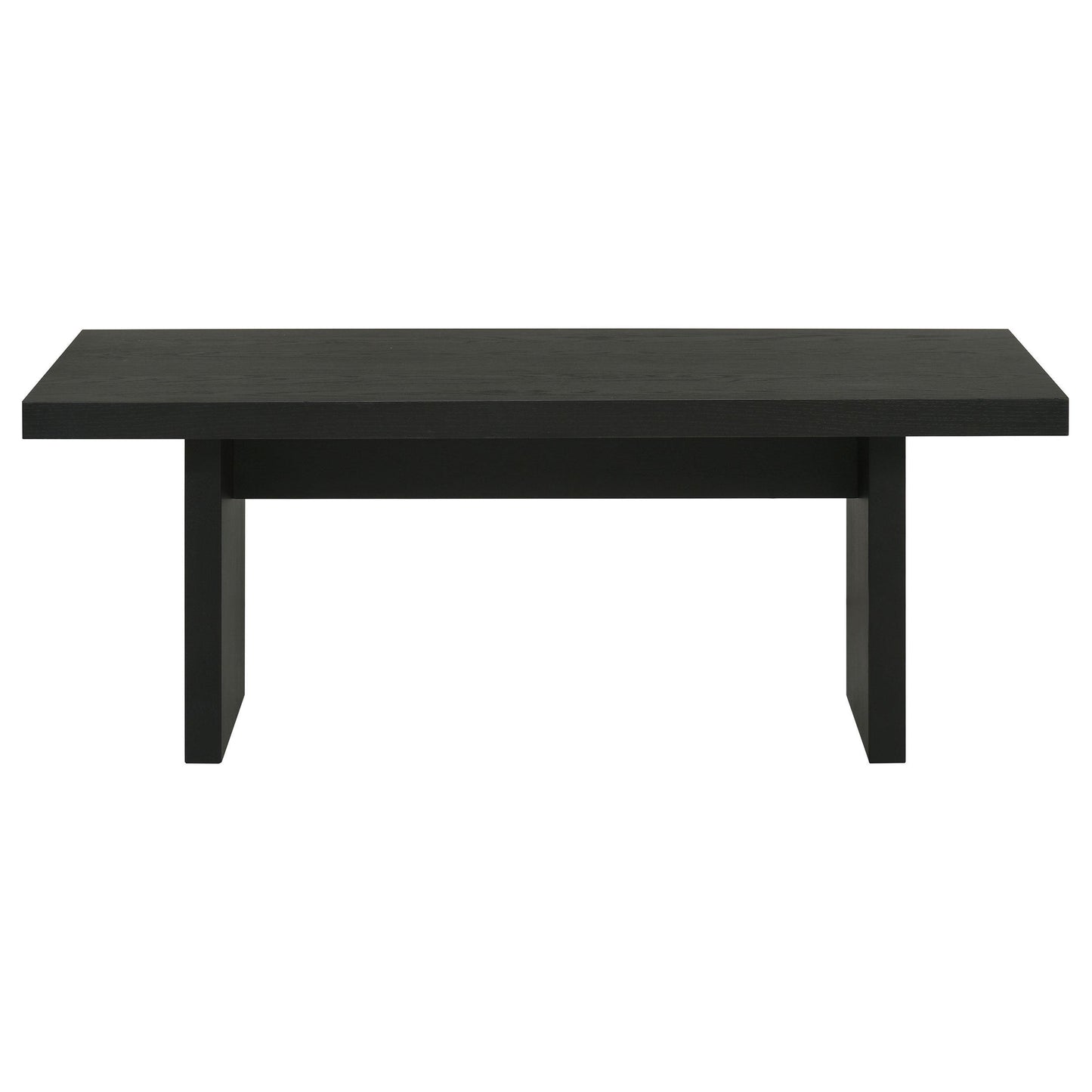  Coaster Furniture Decker 706478 47-Inch Rectangular Coffee Table - Black IMAGE 2
