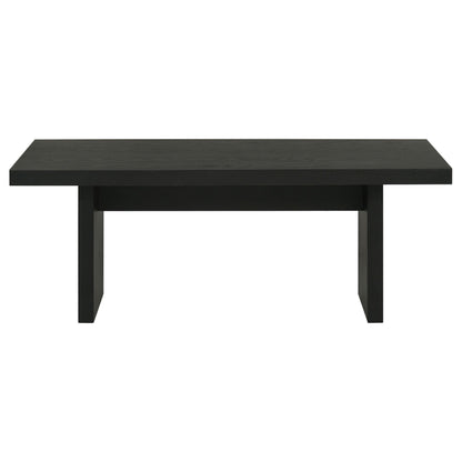  Coaster Furniture Decker 706478 47-Inch Rectangular Coffee Table - Black IMAGE 2