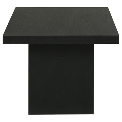  Coaster Furniture Decker 706478 47-Inch Rectangular Coffee Table - Black IMAGE 3