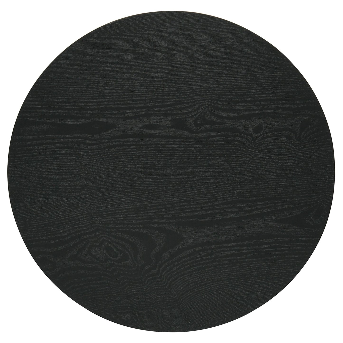  Coaster Furniture Hamlyn 706507 Round Fluted Occasional End Table - Black IMAGE 6