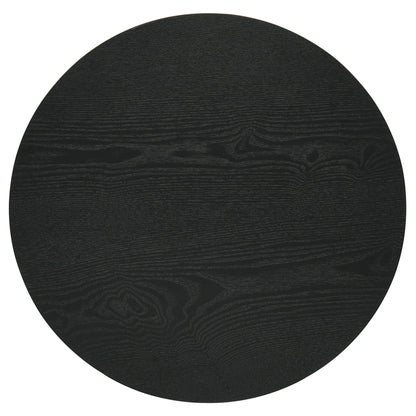  Coaster Furniture Hamlyn 706508-S3 3-piece Round Fluted Coffee and End Table Set - Black IMAGE 3