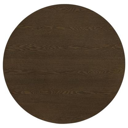  Coaster Furniture Hamlyn 706518 Round Fluted Occasional Coffee Table - Walnut IMAGE 2