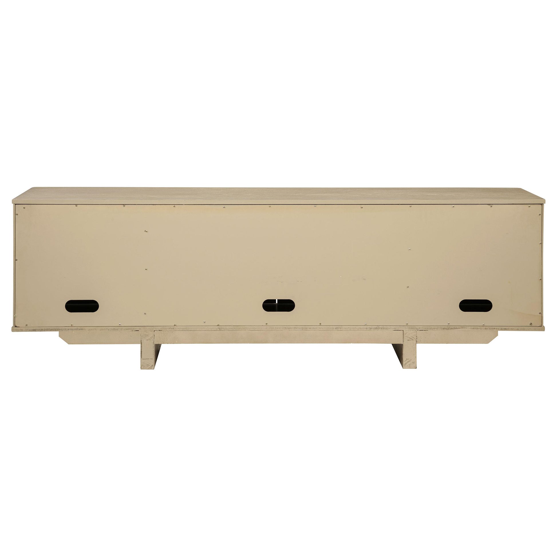  Coaster Furniture Kailani 706583 79-inch 4-door Cane TV Stand Media Console - Beige Oak IMAGE 2