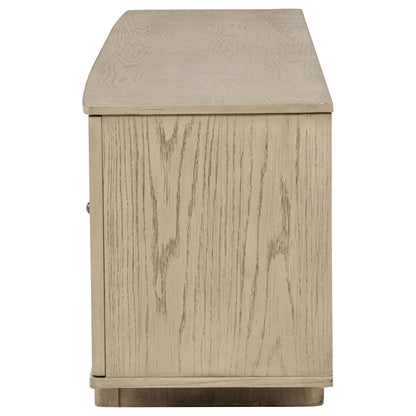  Coaster Furniture Kailani 706583 79-inch 4-door Cane TV Stand Media Console - Beige Oak IMAGE 7