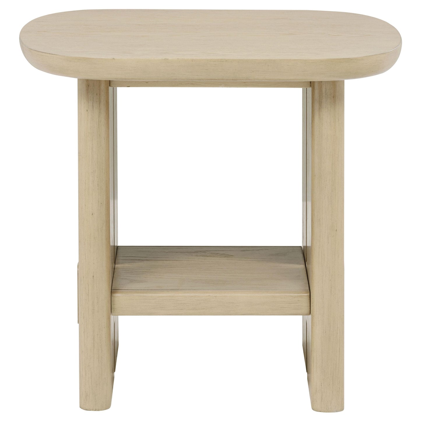  Coaster Furniture Kailani 706587 Coastal Square Side Table with Shelf - Beige Oak IMAGE 7