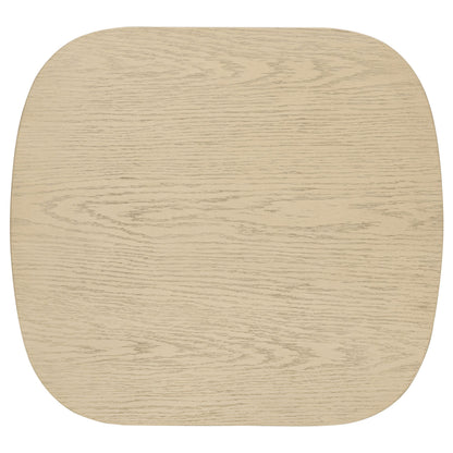  Coaster Furniture Kailani 706587 Coastal Square Side Table with Shelf - Beige Oak IMAGE 9