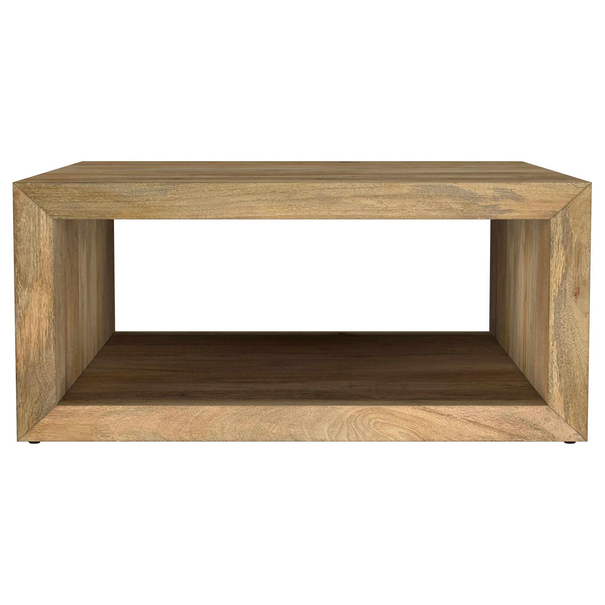  Coaster Furniture Benton 706838 Square Solid Mango Wood Coffee Table - Natural IMAGE 9