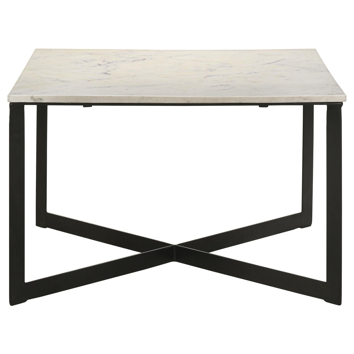  Coaster Furniture Tobin 707698-S3 3-piece Marble Top Coffee and End Table Set - White IMAGE 5