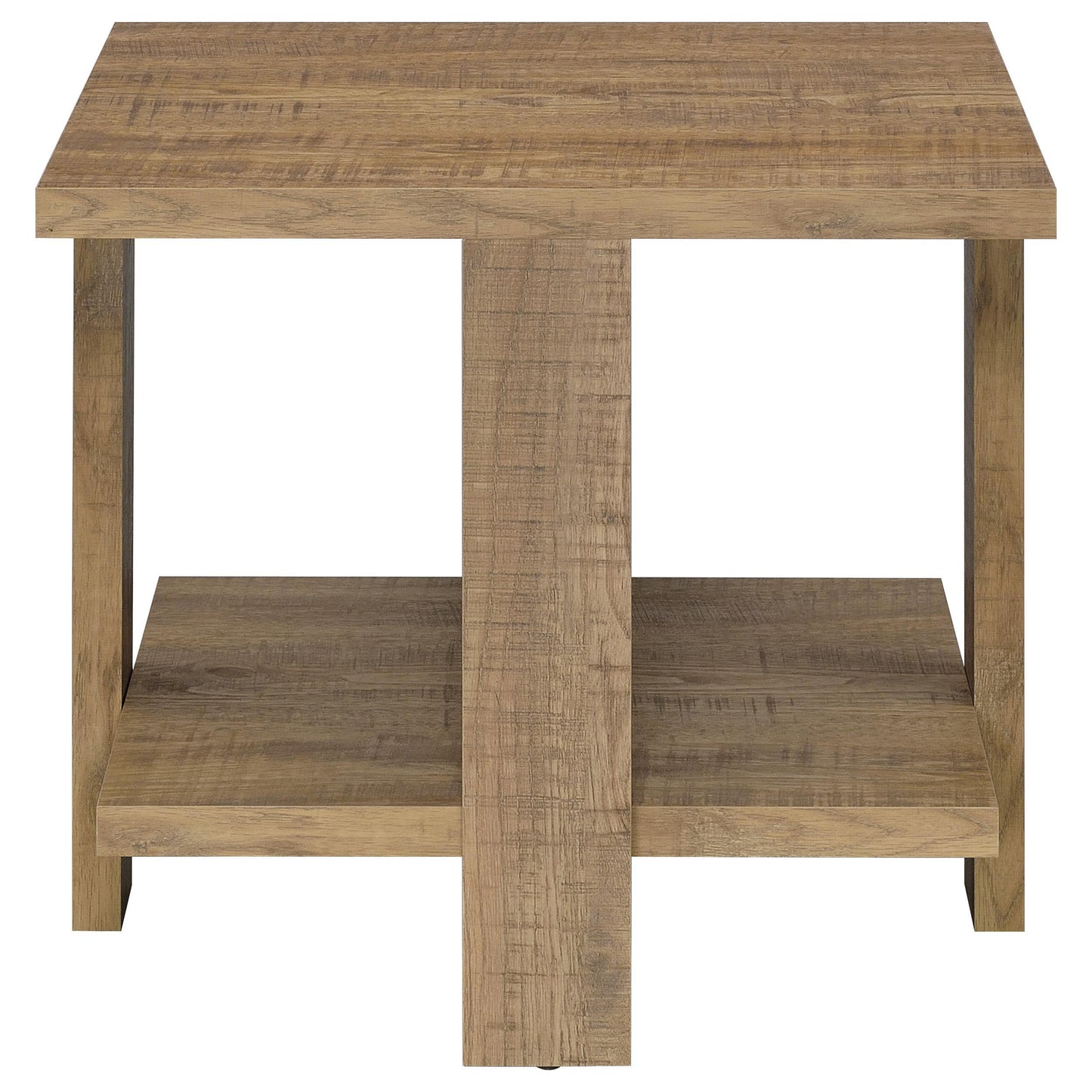  Coaster Furniture Dawn 707718-S2 2-piece Round Coffee and End Table Set - Mango Brown IMAGE 1