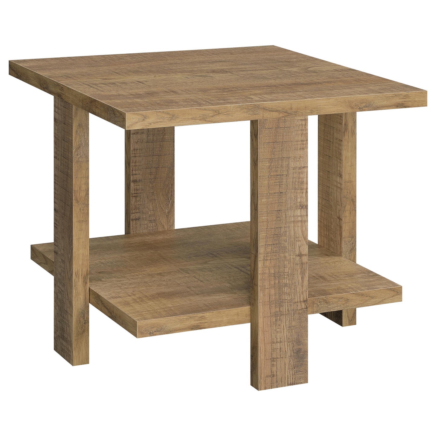  Coaster Furniture Dawn 707718-S2 2-piece Round Coffee and End Table Set - Mango Brown IMAGE 10