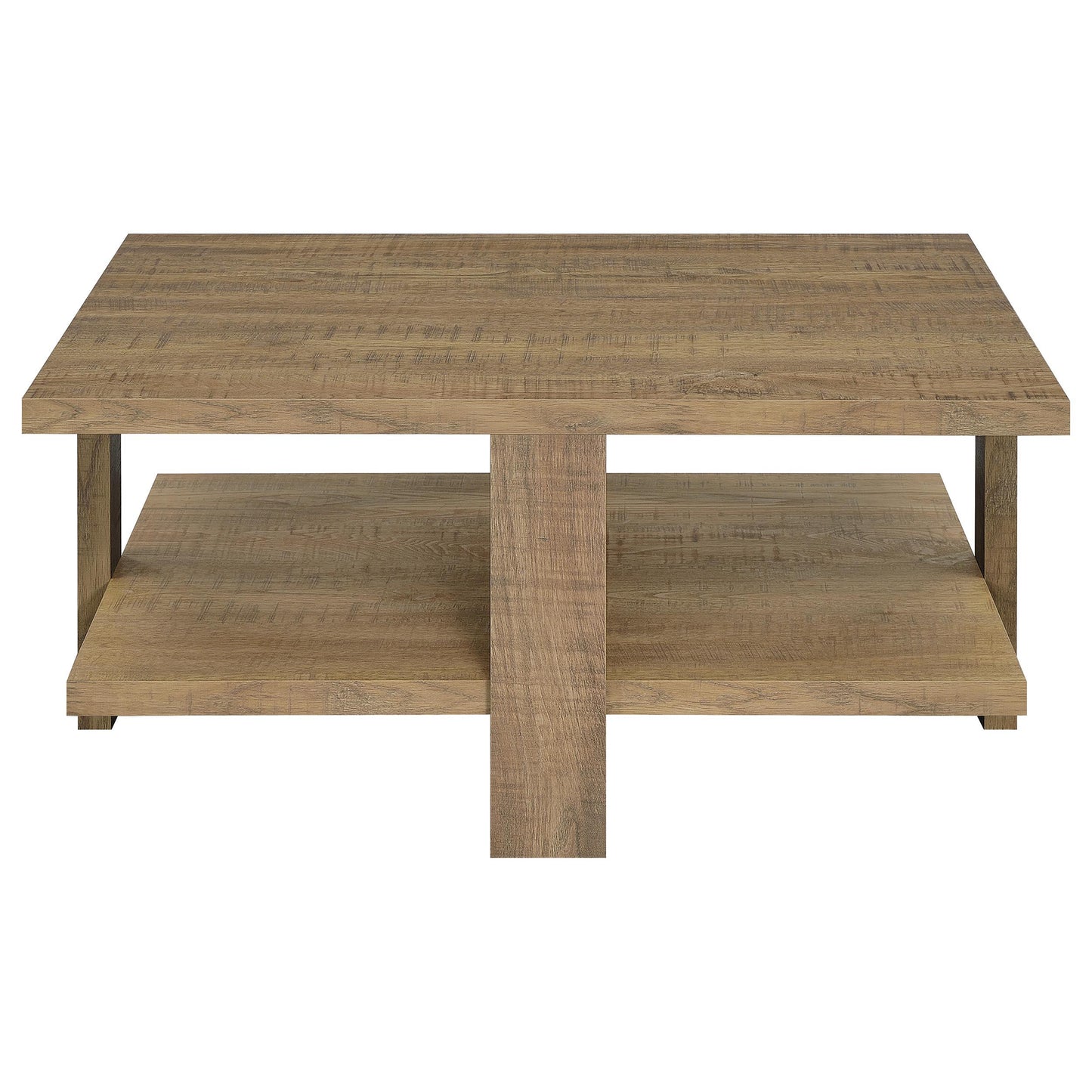  Coaster Furniture Dawn 707718-S2 2-piece Round Coffee and End Table Set - Mango Brown IMAGE 2