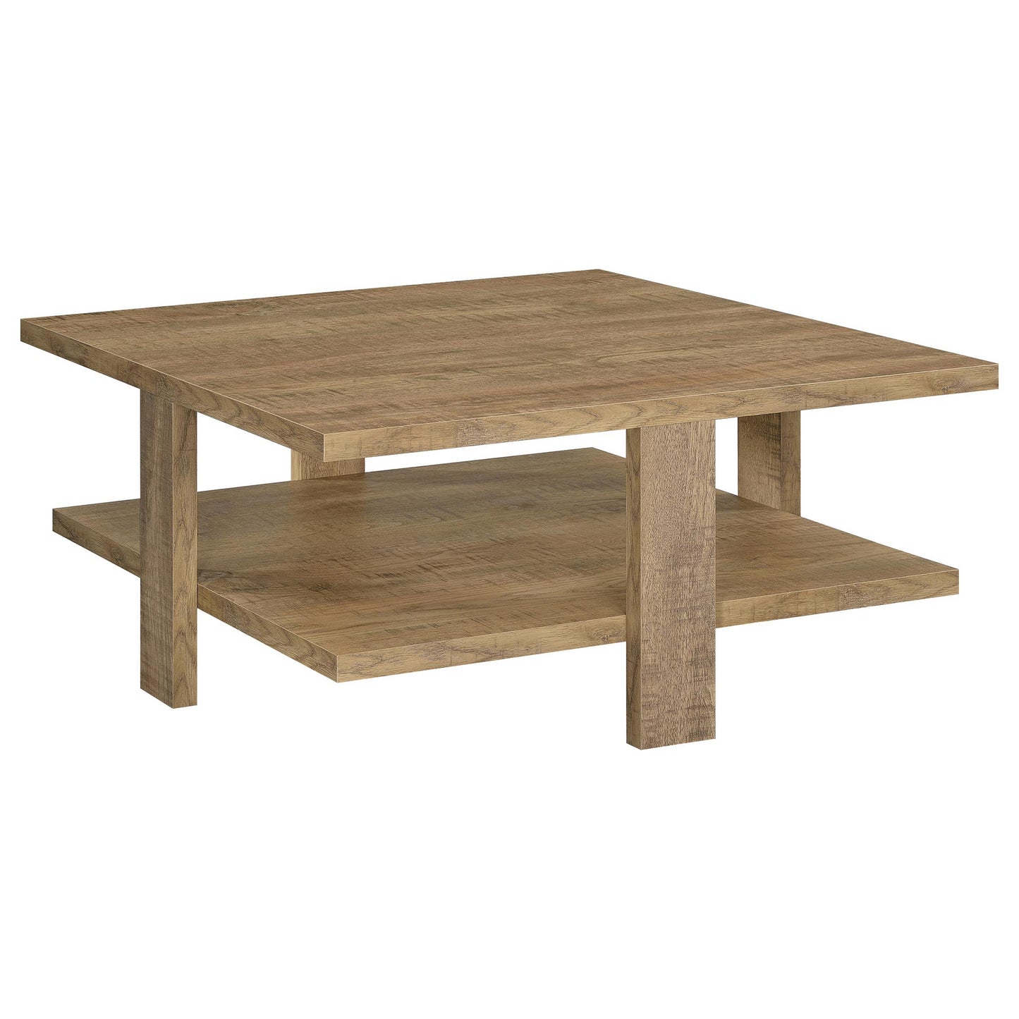  Coaster Furniture Dawn 707718-S2 2-piece Round Coffee and End Table Set - Mango Brown IMAGE 5