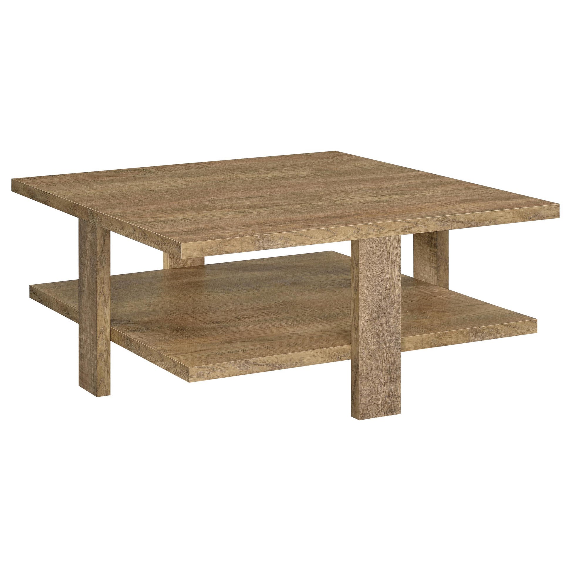  Coaster Furniture Dawn 707718-S2 2-piece Round Coffee and End Table Set - Mango Brown IMAGE 5