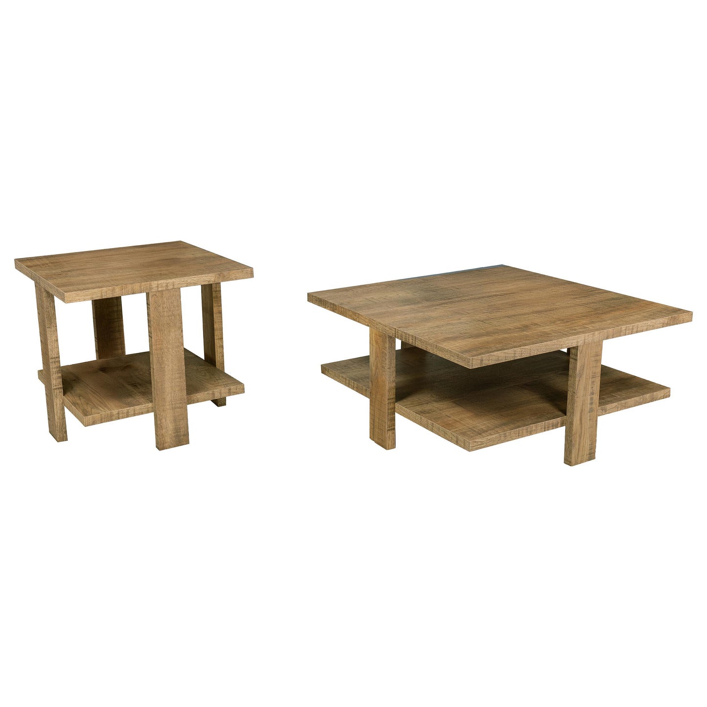  Coaster Furniture Dawn 707718-S2 2-piece Round Coffee and End Table Set - Mango Brown IMAGE 9