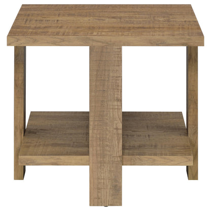  Coaster Furniture Dawn 707718-S3 3-piece Round Coffee and End Table Set - Mango Brown IMAGE 1