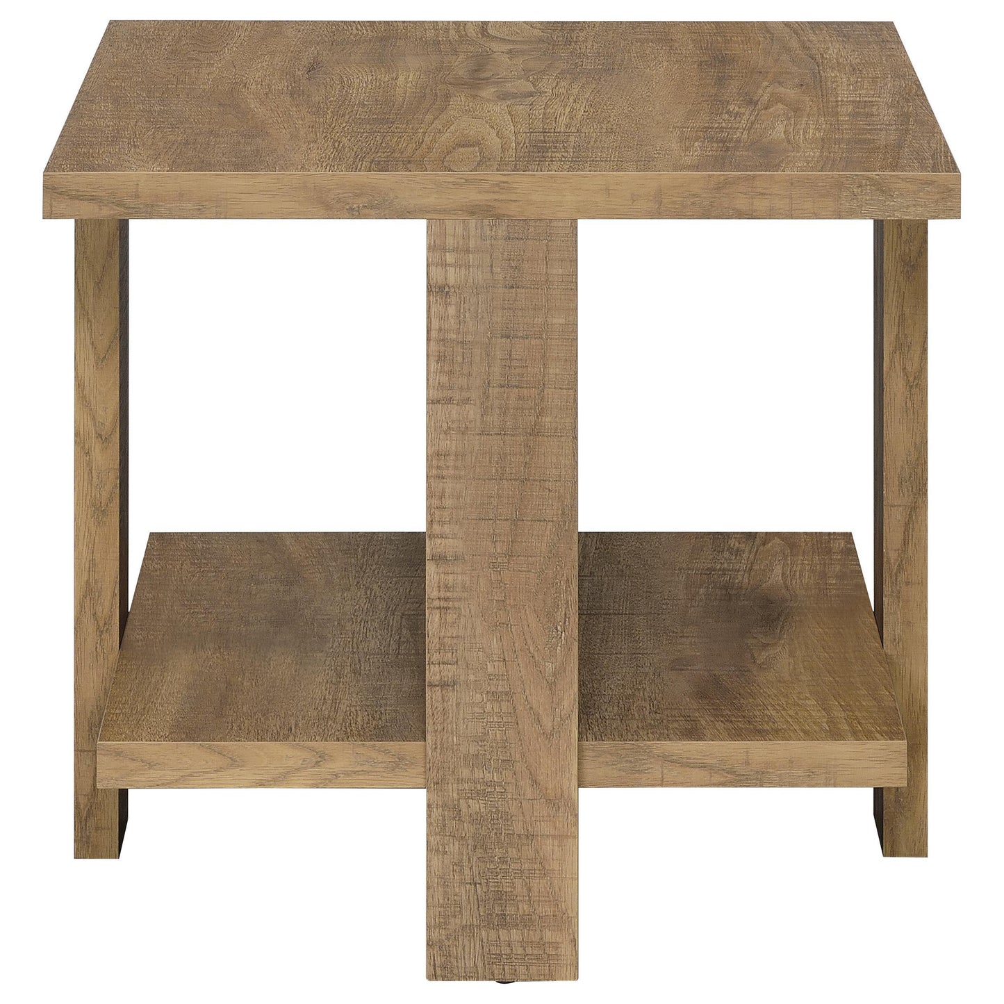  Coaster Furniture Dawn 707718-S3 3-piece Round Coffee and End Table Set - Mango Brown IMAGE 2