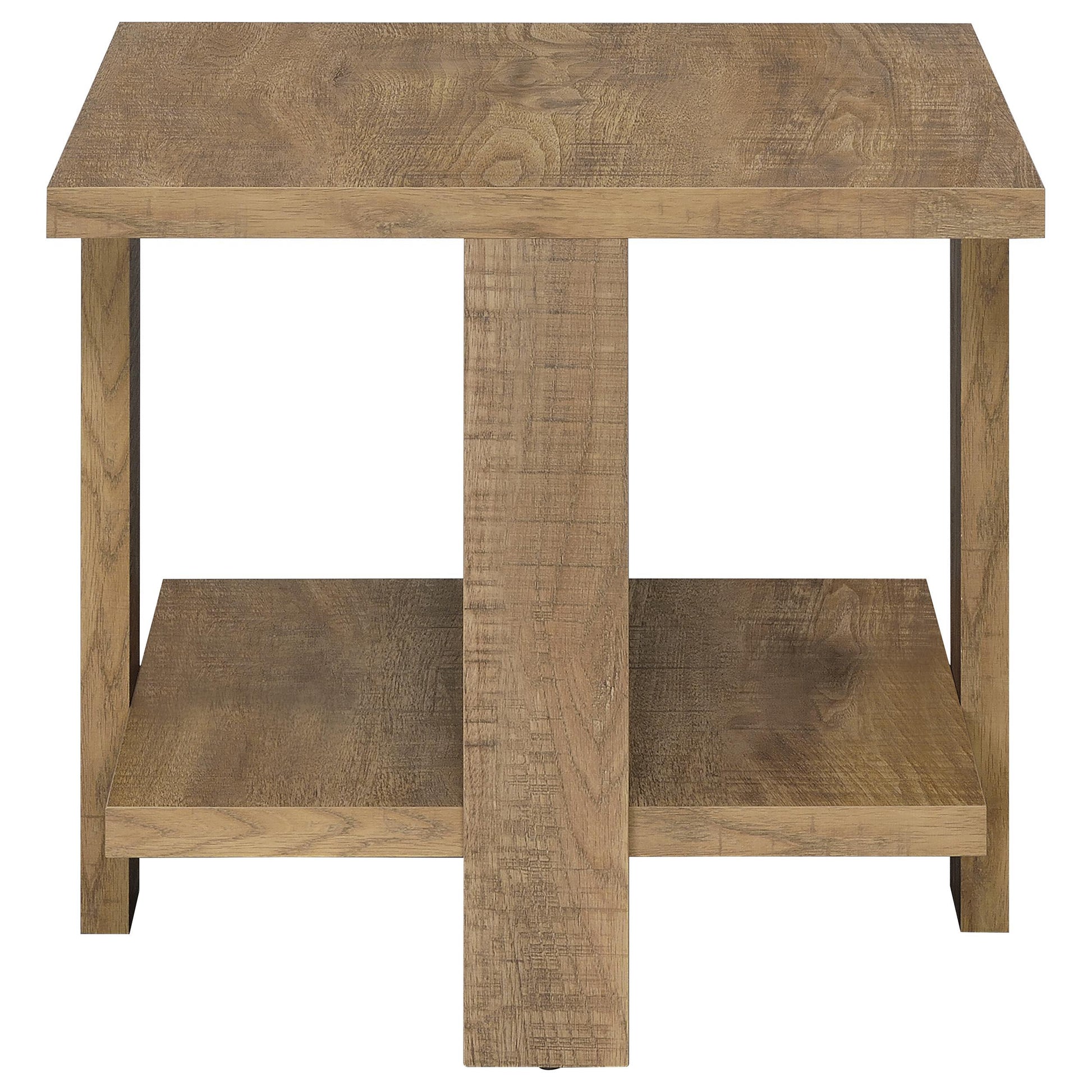  Coaster Furniture Dawn 707718-S3 3-piece Round Coffee and End Table Set - Mango Brown IMAGE 2