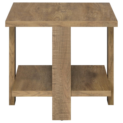  Coaster Furniture Dawn 707718-S3 3-piece Round Coffee and End Table Set - Mango Brown IMAGE 2