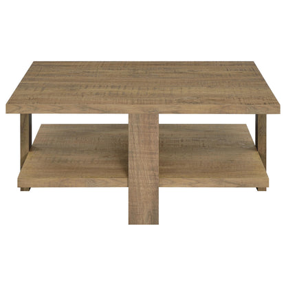  Coaster Furniture Dawn 707718-S3 3-piece Round Coffee and End Table Set - Mango Brown IMAGE 4
