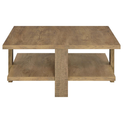  Coaster Furniture Dawn 707718-S3 3-piece Round Coffee and End Table Set - Mango Brown IMAGE 5
