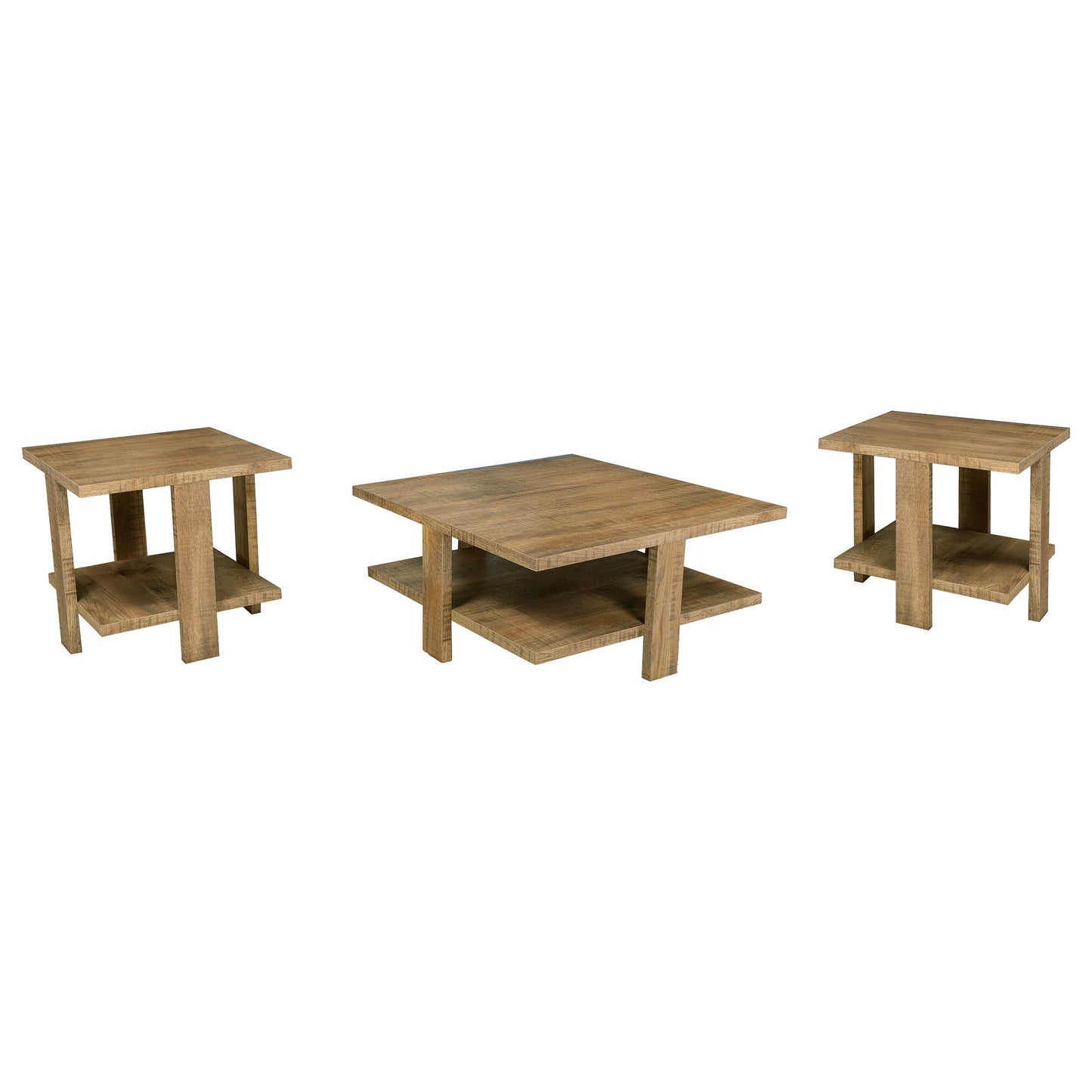  Coaster Furniture Dawn 707718-S3 3-piece Round Coffee and End Table Set - Mango Brown IMAGE 9
