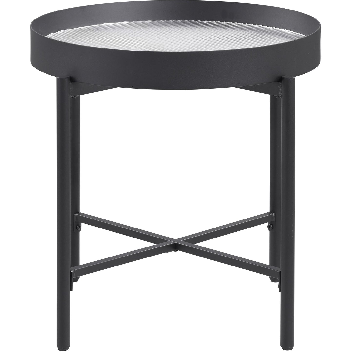  Coaster Furniture Ozella 707898-S2 2-piece Round Coffee and End Table Set - Sandy Black IMAGE 11