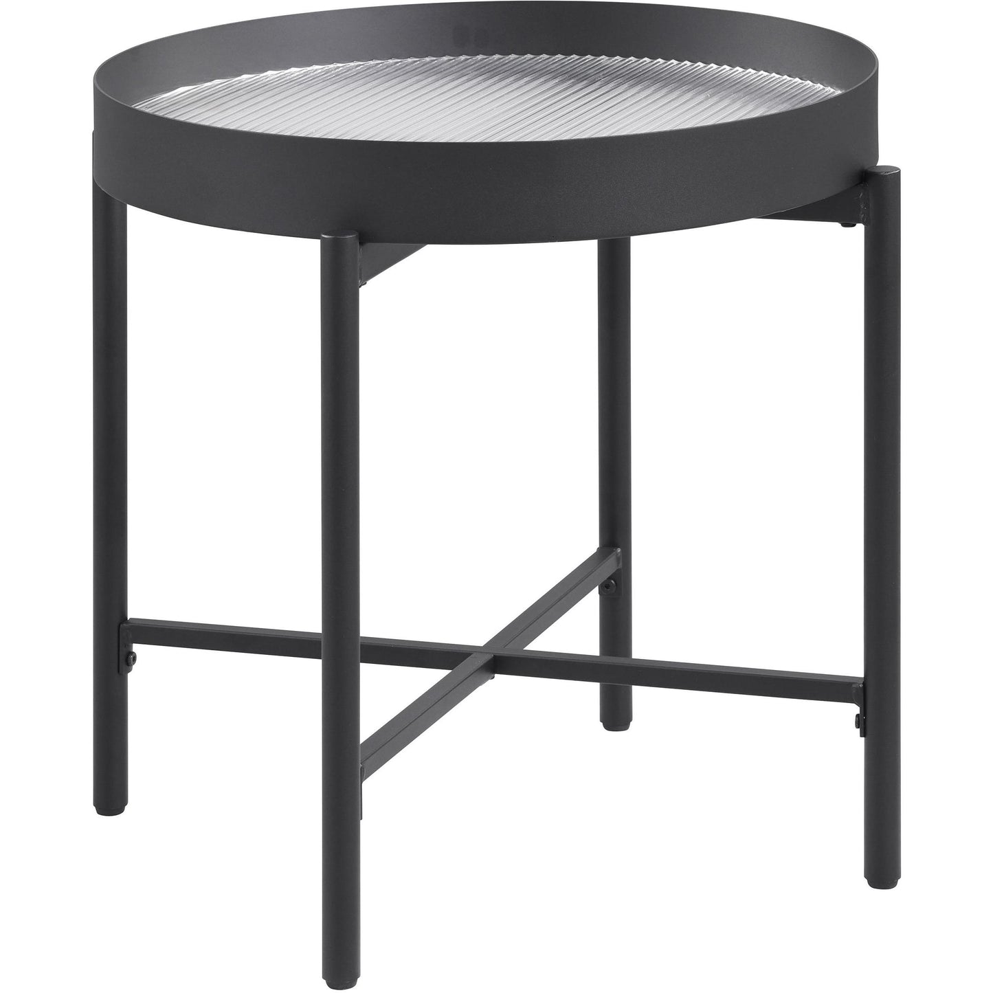 Coaster Furniture Ozella 707898-S3 3-piece Round Coffee and End Table Set - Sandy Black IMAGE 10