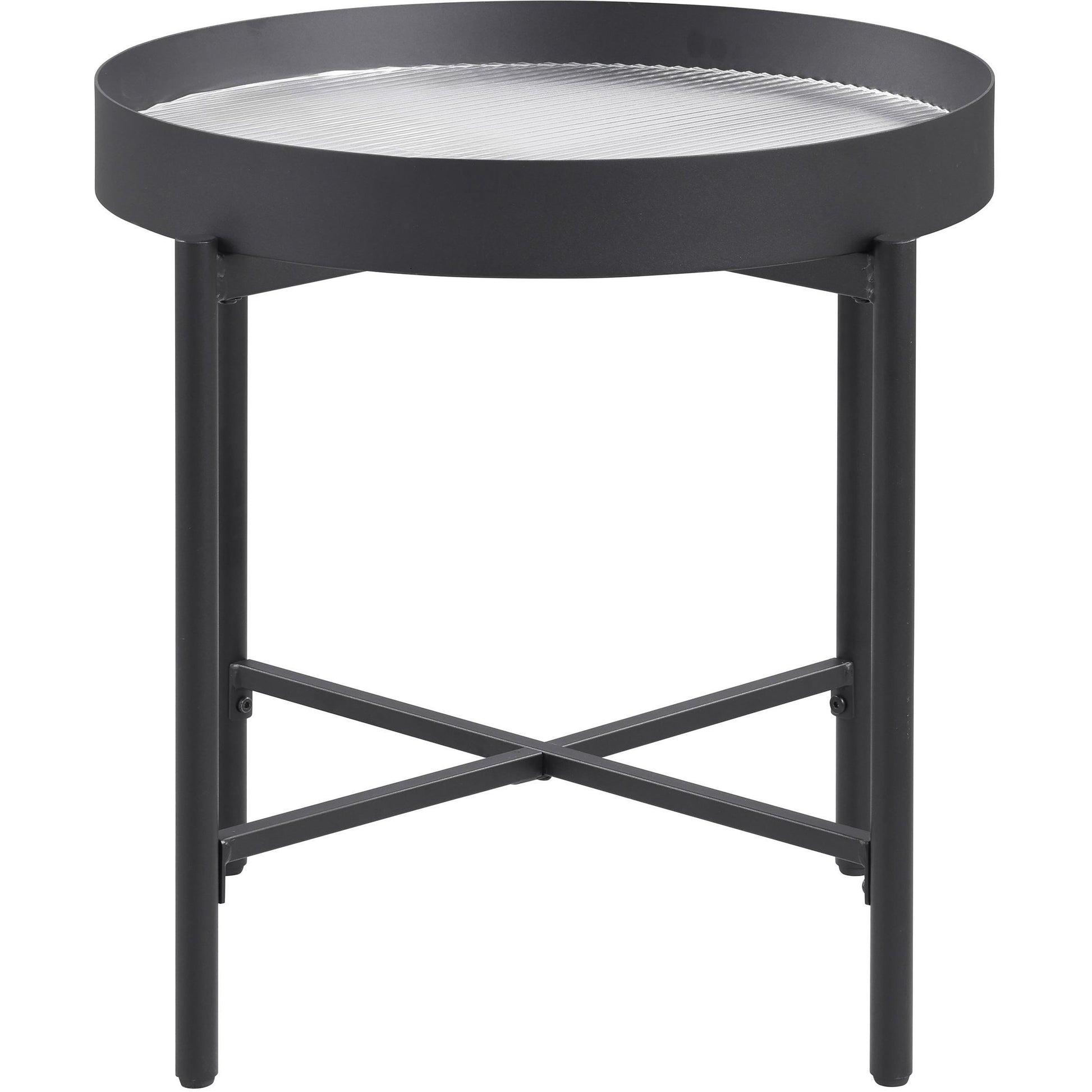  Coaster Furniture Ozella 707898-S3 3-piece Round Coffee and End Table Set - Sandy Black IMAGE 11