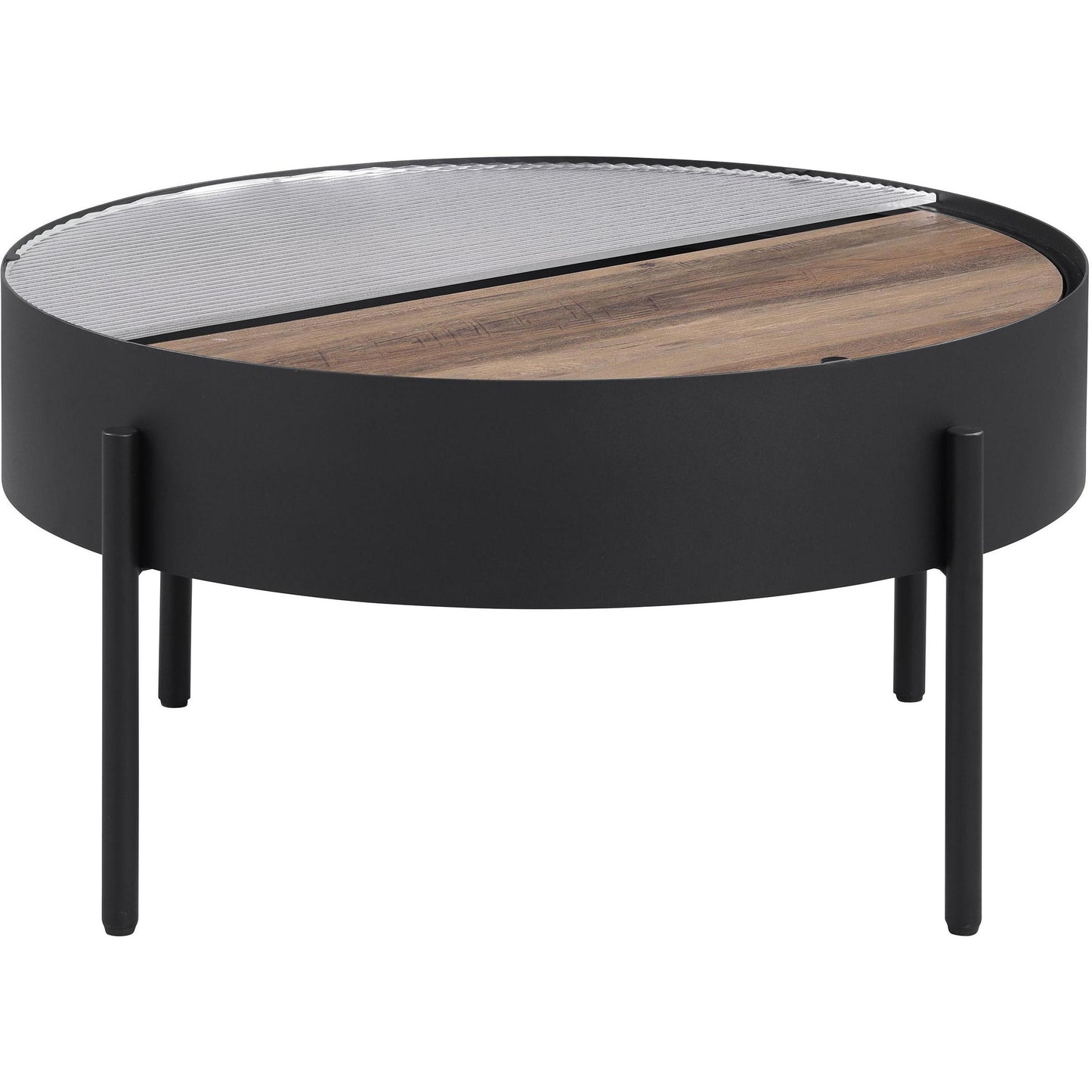  Coaster Furniture Ozella 707898-S3 3-piece Round Coffee and End Table Set - Sandy Black IMAGE 8
