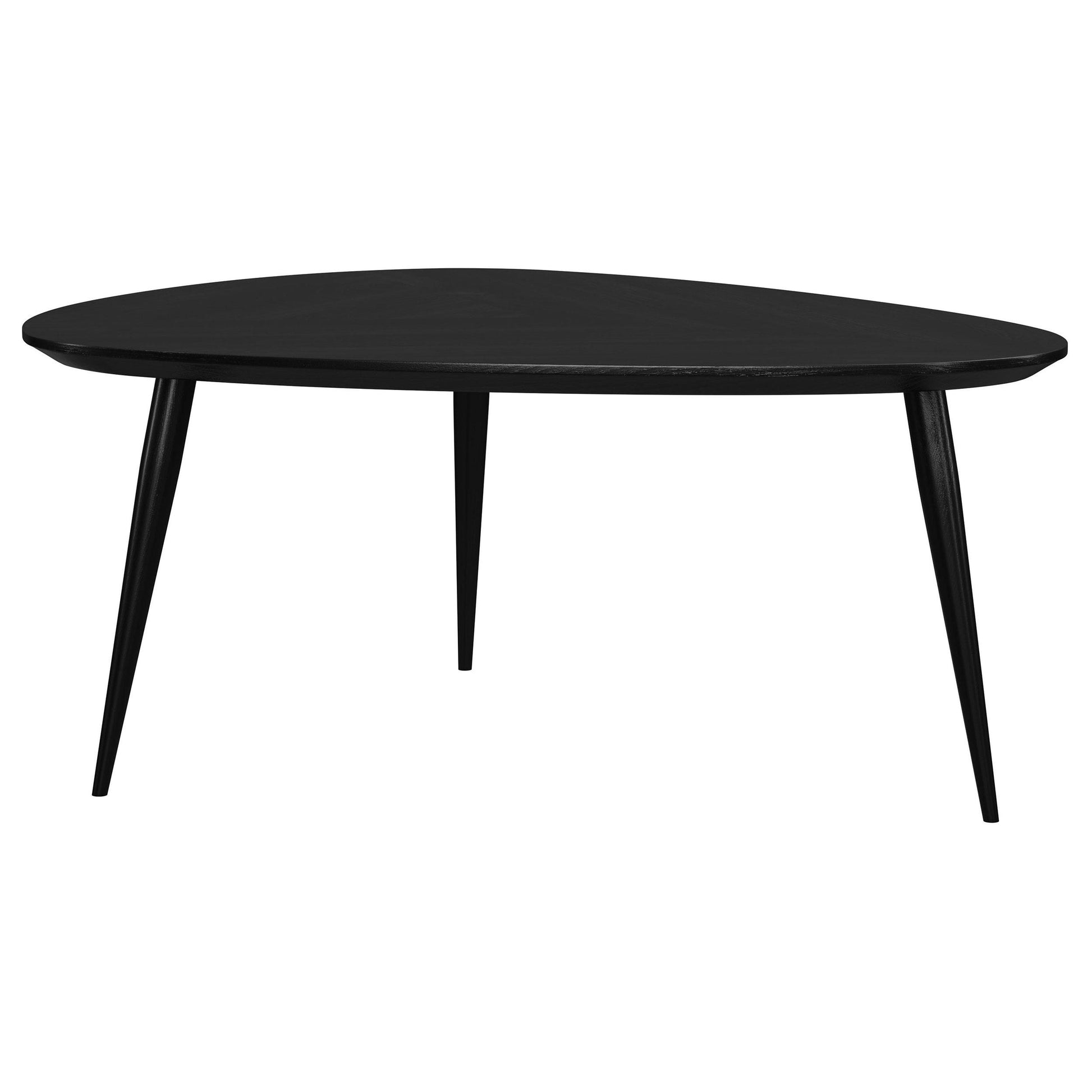  Coaster Furniture Odessa 707918-S3 3-piece Triangular Coffee and End Table Set - Black IMAGE 6